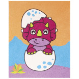 Zestaw do malowania piaskiem JOVI Play&Fun, dinoza