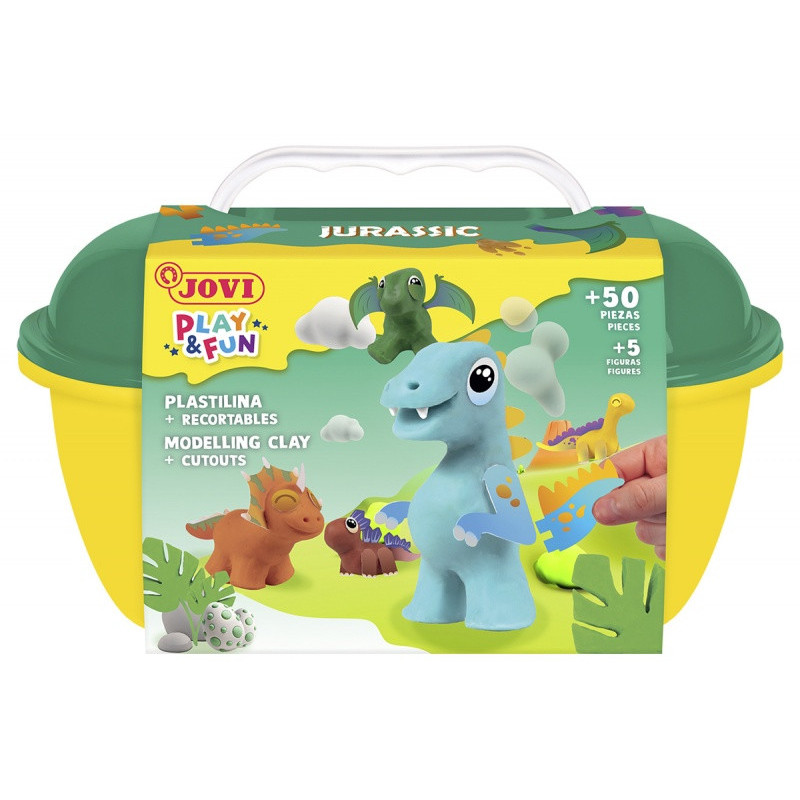 Zestaw plasteliny JOVI Play&Fun, dinozaury