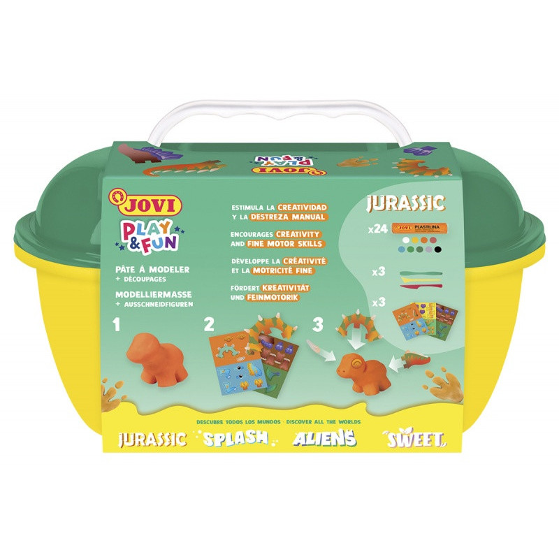 Zestaw plasteliny JOVI Play&Fun, dinozaury