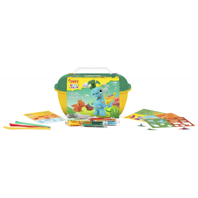 Zestaw plasteliny JOVI Play&Fun, dinozaury