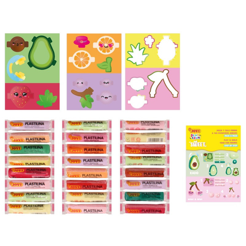 Zestaw plasteliny JOVI Play&Fun, owoce