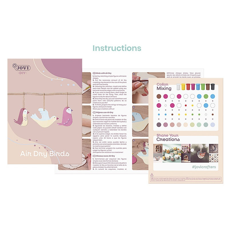 Zestaw do tworzenia ceramiki JOVI DIY, bez wypalan