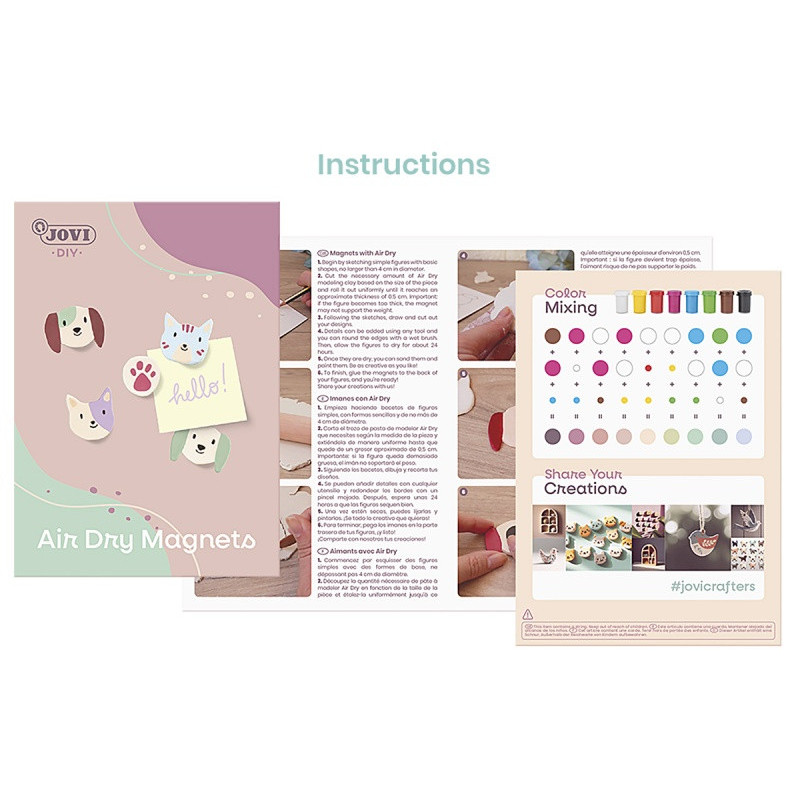 Zestaw do tworzenia ceramiki JOVI DIY, bez wypalan