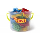 Wiaderko z foremkami do plasteliny JOVI, 24 szt.,