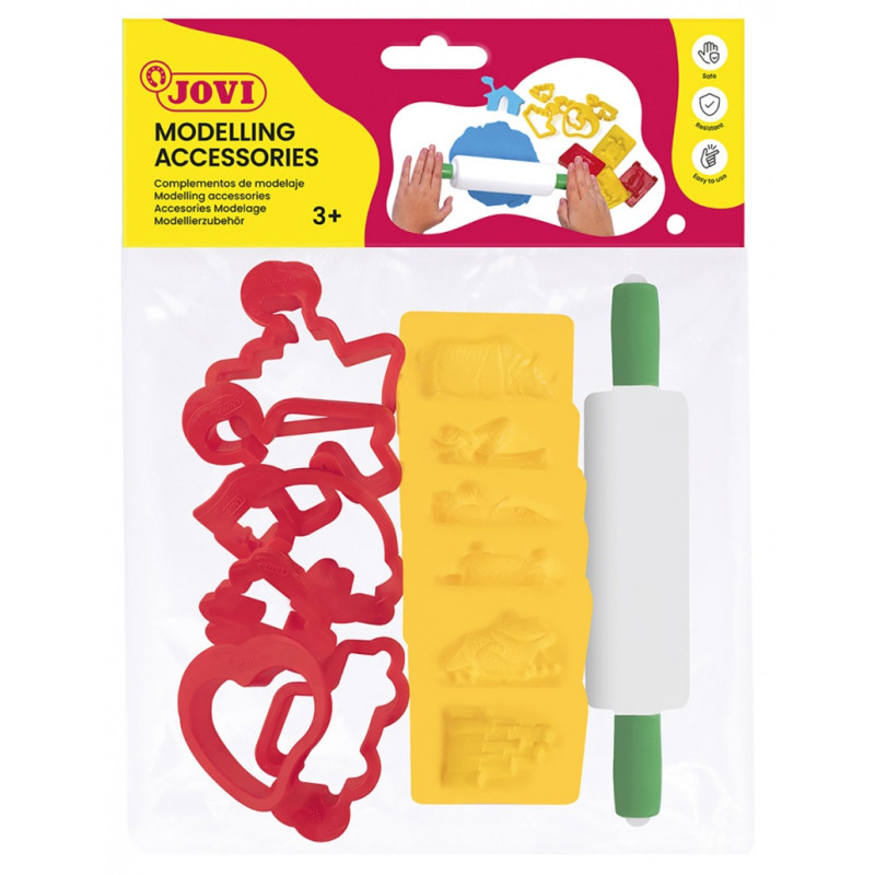 Akcesoria do modelowania JOVI, z wałkiem, 12 szt.,