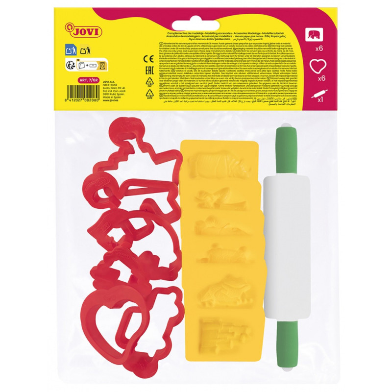 Akcesoria do modelowania JOVI, z wałkiem, 12 szt.,