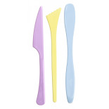 Szpatułki modelarskie JOVI, zestaw 3 szt., mix kol