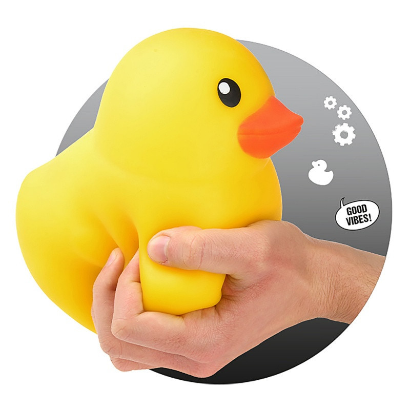 Gniotek antystresowy kaczka XXL TRENDHAUS TJA, żół