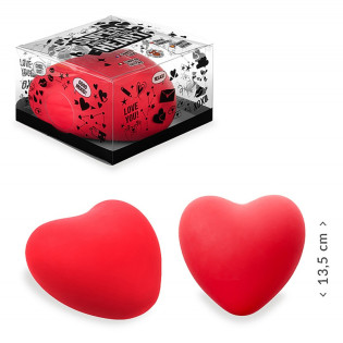 Gniotek antystresowy serce XXL TRENDHAUS TJA, czer