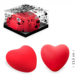 Gniotek antystresowy serce XXL TRENDHAUS TJA, czer