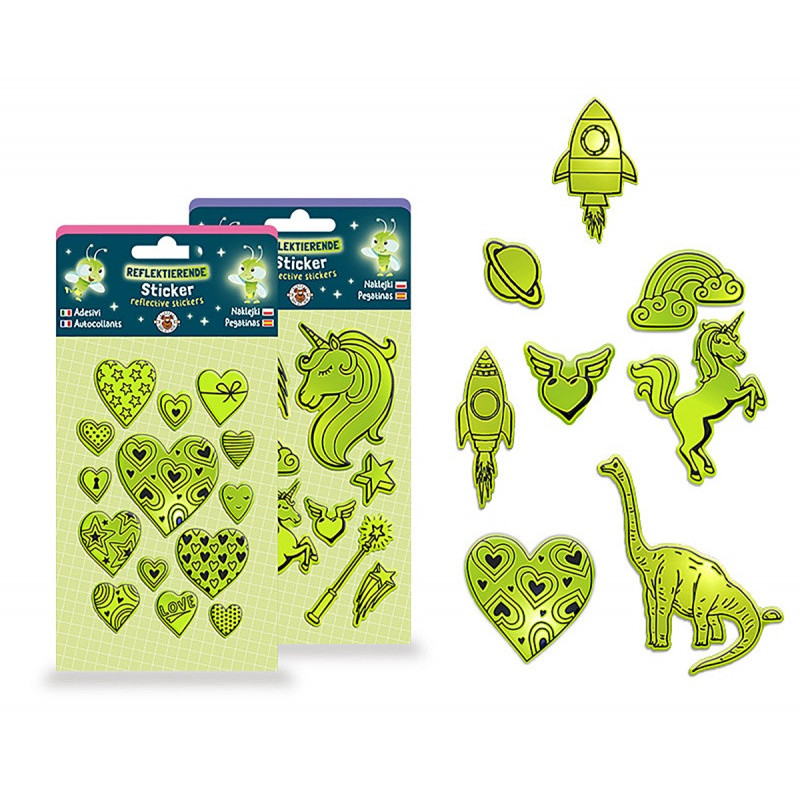 Naklejki odblaskowe TRENDHAUS CLASS-6, zielone