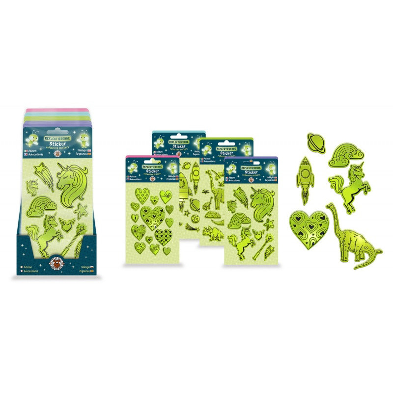 Naklejki odblaskowe TRENDHAUS CLASS-6, zielone