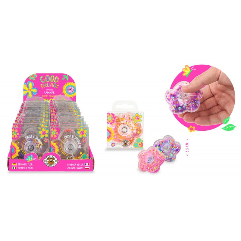 Fidget spinner kwiatowy TRENDHAUS GF-6, mix koloró