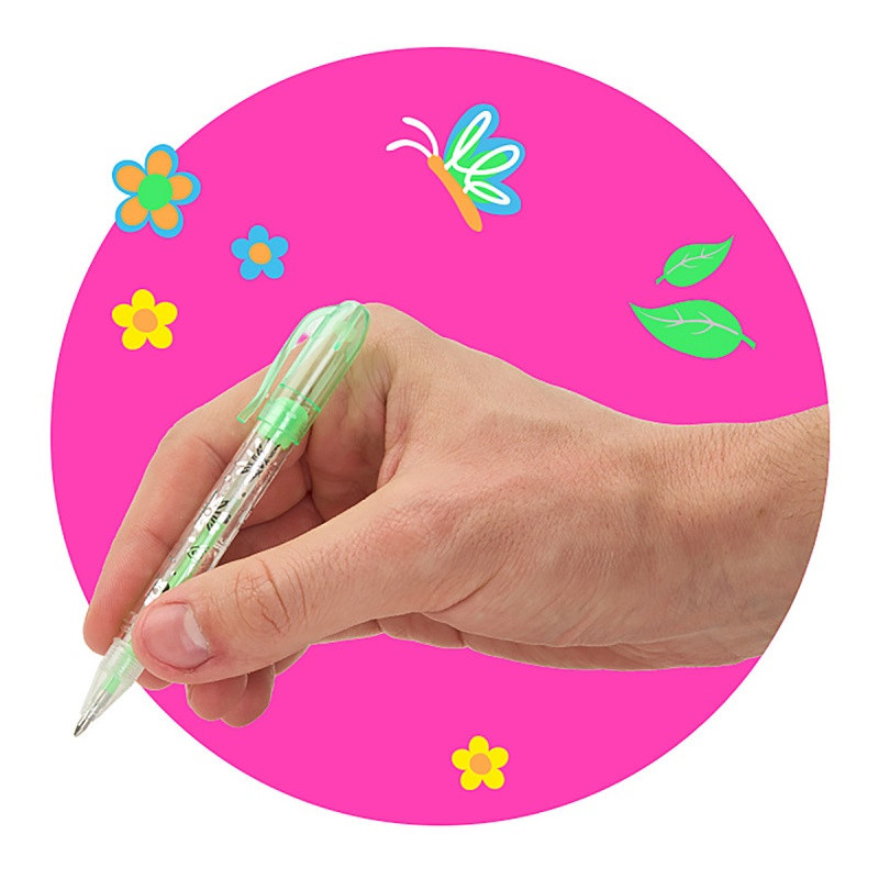 Mini długopisy żelowe TRENDHAUS GF-6, 6 szt., etui