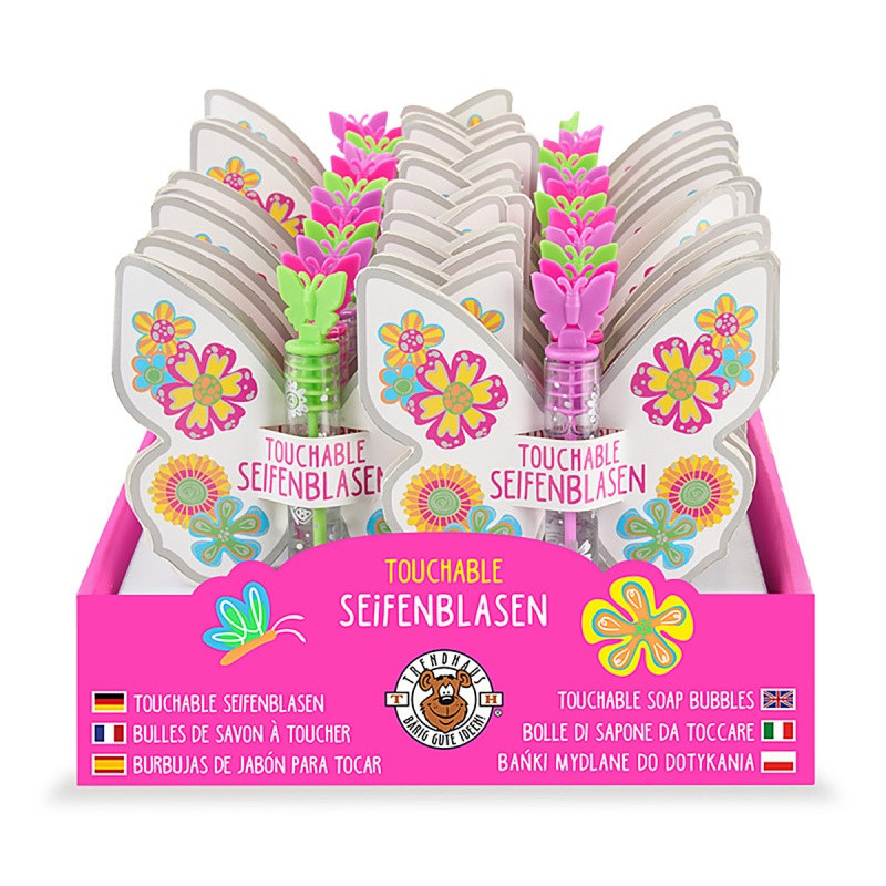 Bańki mydlane dotykowe motylek TRENDHAUS GF-6, mix