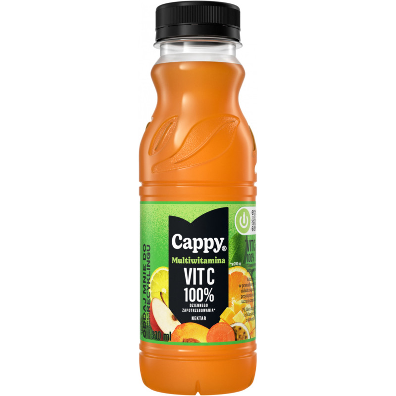 Nektar CAPPY, multiwitamina, 0,33l, kaucja