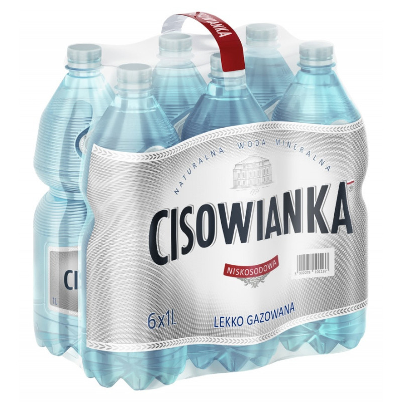 Woda CISOWIANKA, lekko gazowana, butelka plastikow