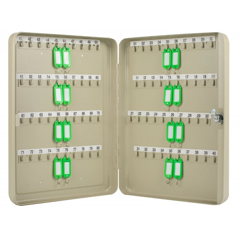 Szafka na klucze Q-CONNECT, na 80 kluczy, 370x280x