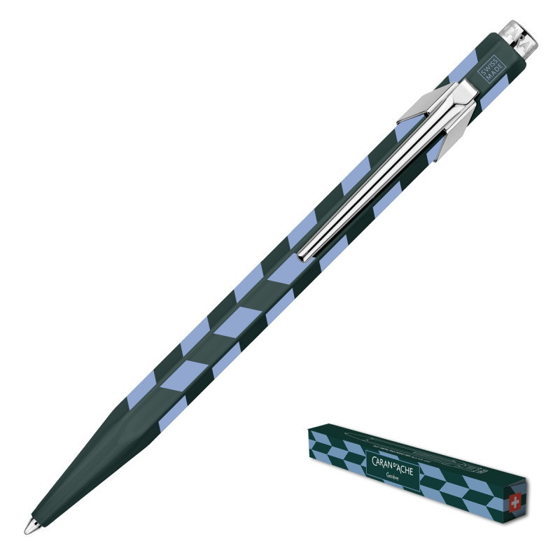 Długopis CARAN D'ACHE 849 Mosaic, spruce green