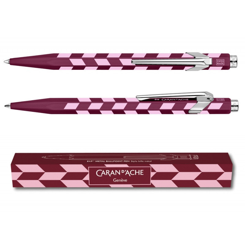 Długopis CARAN D'ACHE 849 Mosaic, garnet red