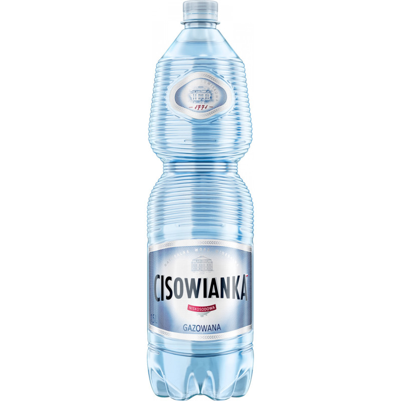 Woda Cisowianka, gazowana, butelka plastikowa, 1,5