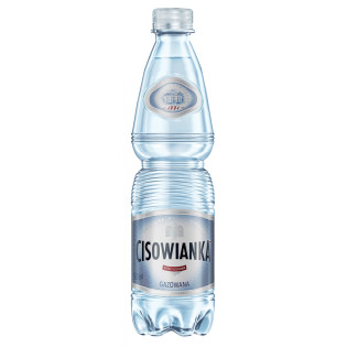 Woda Cisowianka, gazowana, butelka plastikowa, 0,5