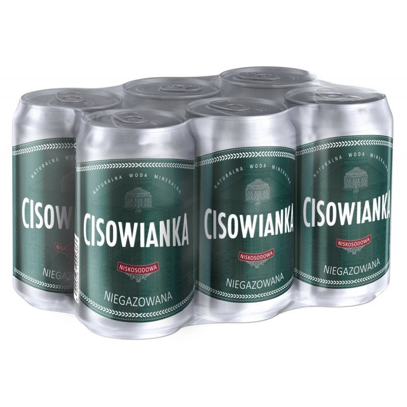 Woda Cisowianka, niegazowana, puszka, 330ml