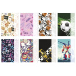 Zeszyt szkolny GIMBOO, A5, w kratkę, 32 kart., 70gsm, mix wzorów