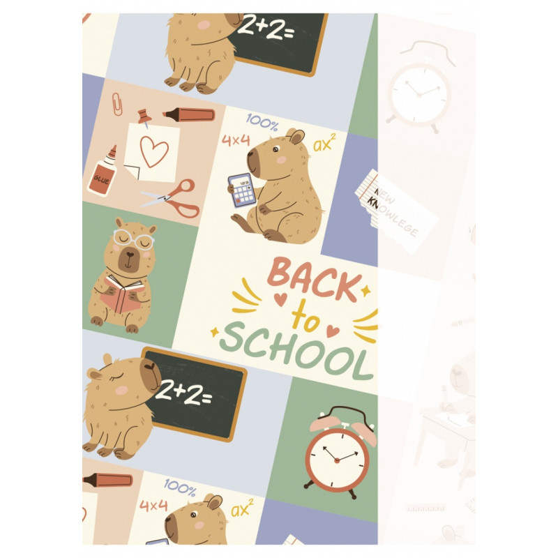 Zeszyt szkolny GIMBOO, A5, w 3 linie, 32 kart., 70gsm, mix wzorów