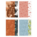 Zeszyt szkolny GIMBOO, A5, w linie, 60 kart., 70gsm, mix wzorów