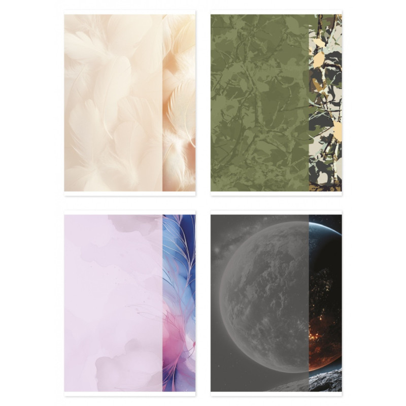 Zeszyt szkolny GIMBOO, A5, w kratkę, 80 kart., 70gsm, mix wzorów