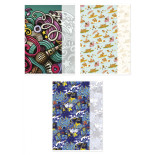 Zeszyt szkolny GIMBOO, A4, w kratkę, 32 kart., 70gsm, mix wzorów