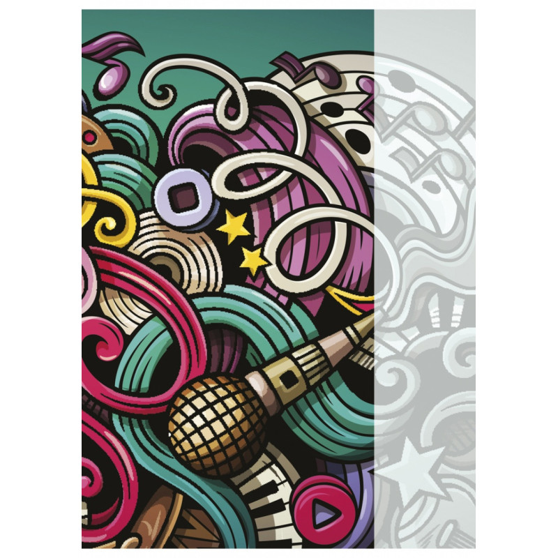 Zeszyt szkolny GIMBOO, A4, w kratkę, 32 kart., 70gsm, mix wzorów