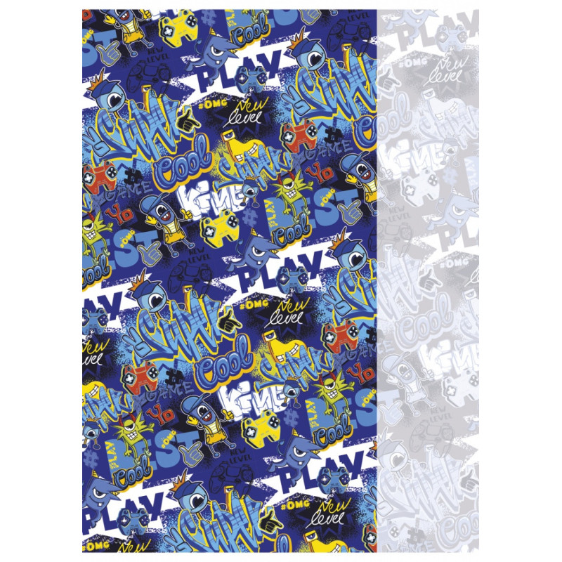 Zeszyt szkolny GIMBOO, A4, w kratkę, 32 kart., 70gsm, mix wzorów