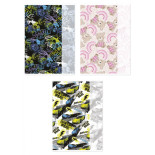 Zeszyt szkolny GIMBOO, A4, w 3 linie, 32 kart., 70gsm, mix wzorów