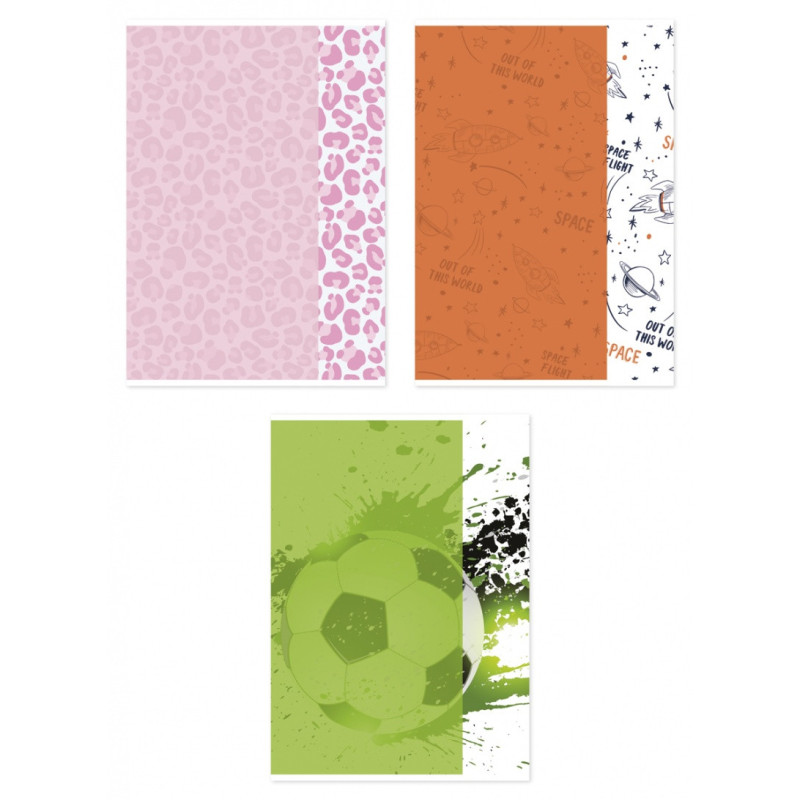 Zeszyt szkolny GIMBOO, A4, w kratkę, 60 kart., 70gsm, mix wzorów