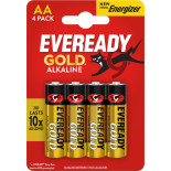 Bateria EVEREADY GOLD from ENERGIZER, AA, LR6, 1,5V, CP4 EU, 4 szt.