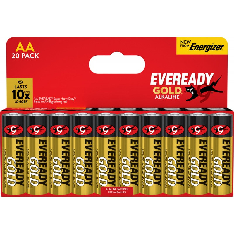 Bateria EVEREADY GOLD from ENERGIZER, AA, LR6, 1,5V, DHP20 EU, 20 szt.