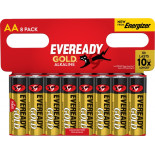 Bateria EVEREADY GOLD from ENERGIZER, AA, LR6, 1,5V, DHP8 EU, 8 szt.