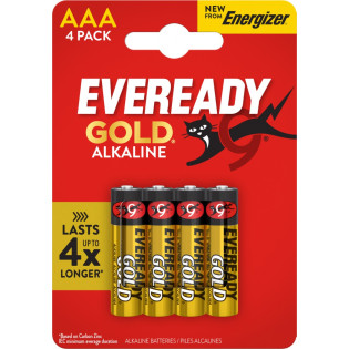 Bateria EVEREADY GOLD from ENERGIZER, AAA, LR03, 1,5V, CP4 EU, 4 szt.
