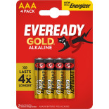 Bateria EVEREADY GOLD from ENERGIZER, AAA, LR03, 1,5V, CP4 EU, 4 szt.