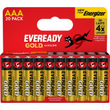 Bateria EVEREADY GOLD from ENERGIZER, AAA, LR03, 1,5V, DHP20 EU, 20 szt.