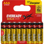 Bateria EVEREADY GOLD from ENERGIZER, AAA, LR03, 1,5V, DHP8, 8 szt.