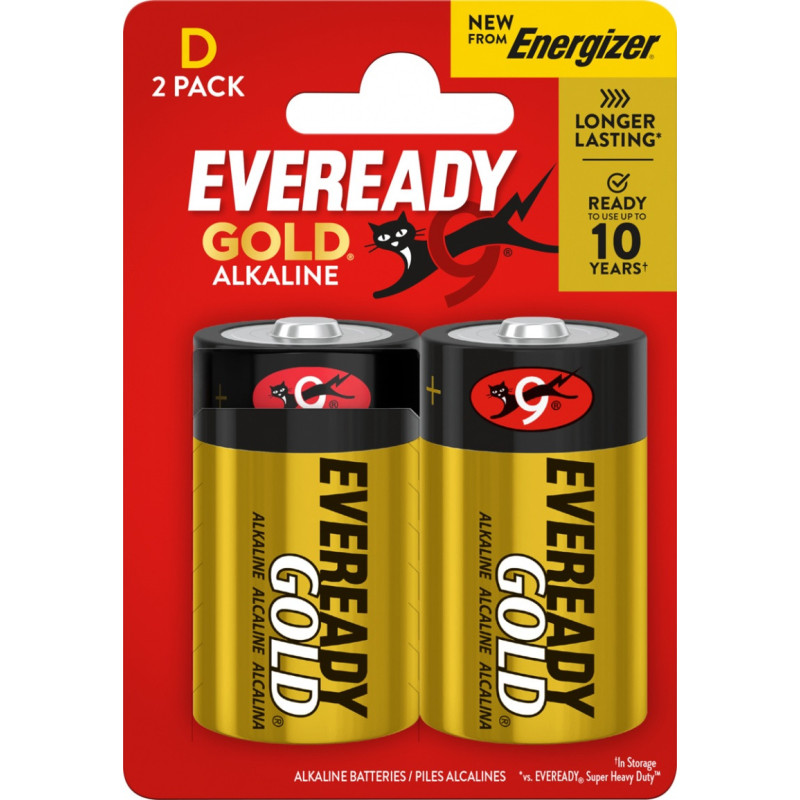 Bateria EVEREADY GOLD from ENERGIZER, D, LR20, 1,5V, CP2 EU, 2 szt.