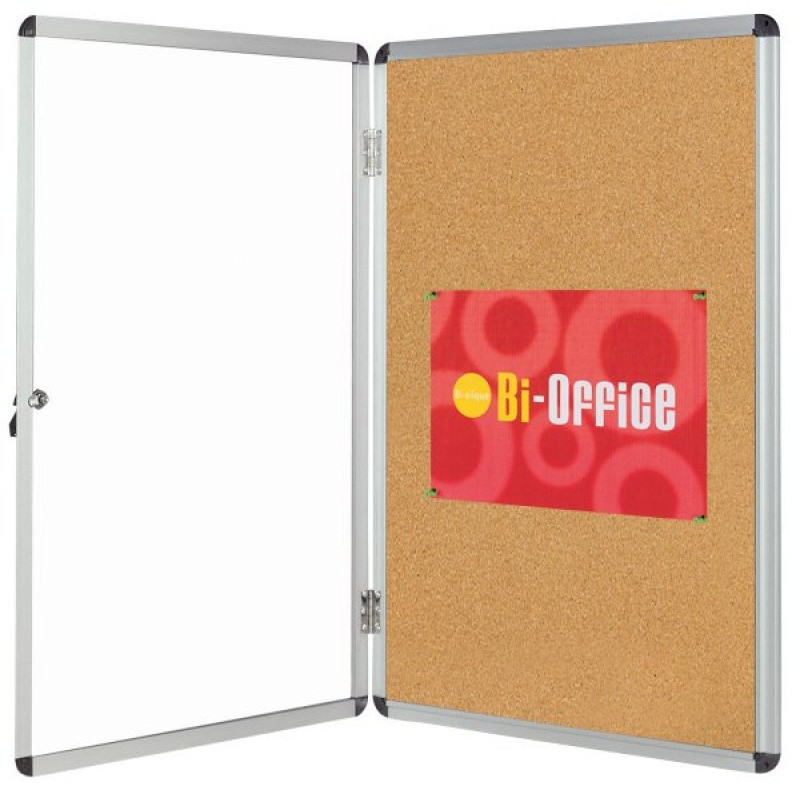 Gablota korkowa BI-OFFICE, 9xA4, 67x93cm, brązowa