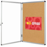 Gablota korkowa BI-OFFICE, 9xA4, 67x93cm, brązowa