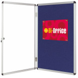 Gablota filcowa BI-OFFICE, 9xA4, 67x93cm, niebieska