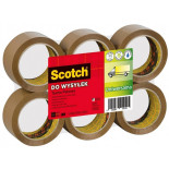 Taśma pakowa do wysyłek SCOTCH® Hot-melt (371), 50mm, 66m, brązowa