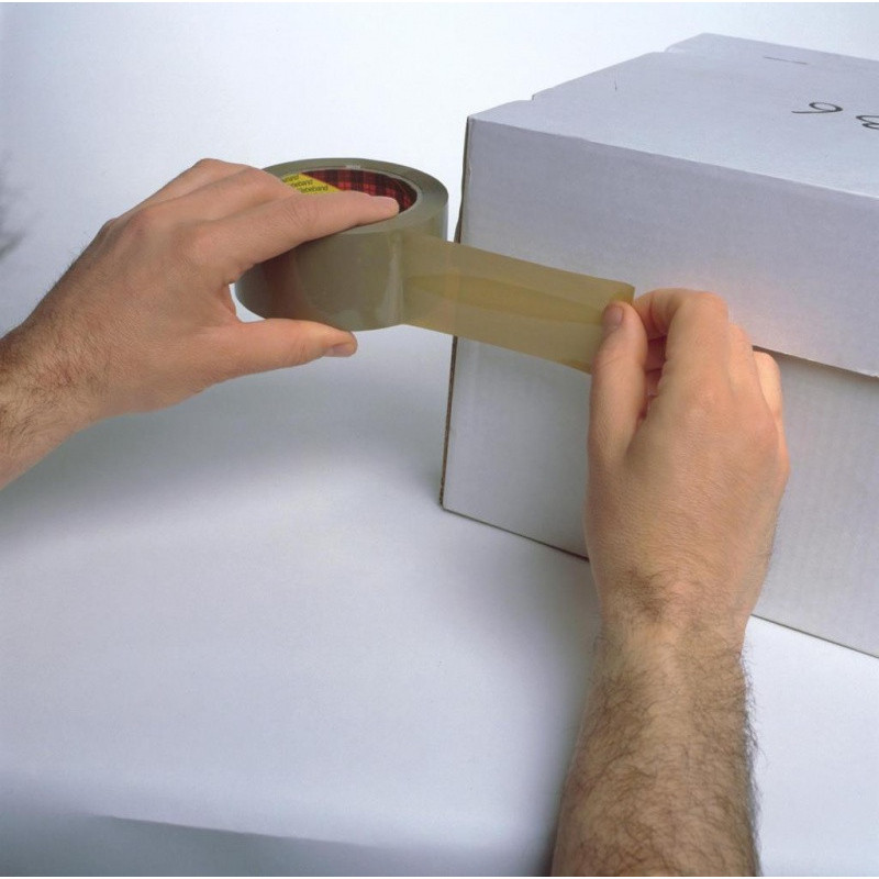 Taśma pakowa do wysyłek SCOTCH® Hot-melt (371), 50mm, 66m, brązowa