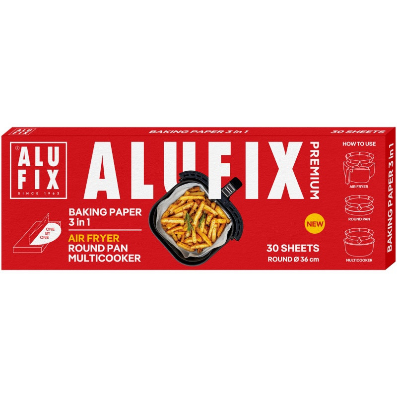 Papier do pieczenia ALUFIX, 3w1, 36cm, 30 arkuszy
